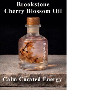 Brookstone Cherry Blossom Modern Essential Oil - Real Blossoms Inside - 2 Fl Oz